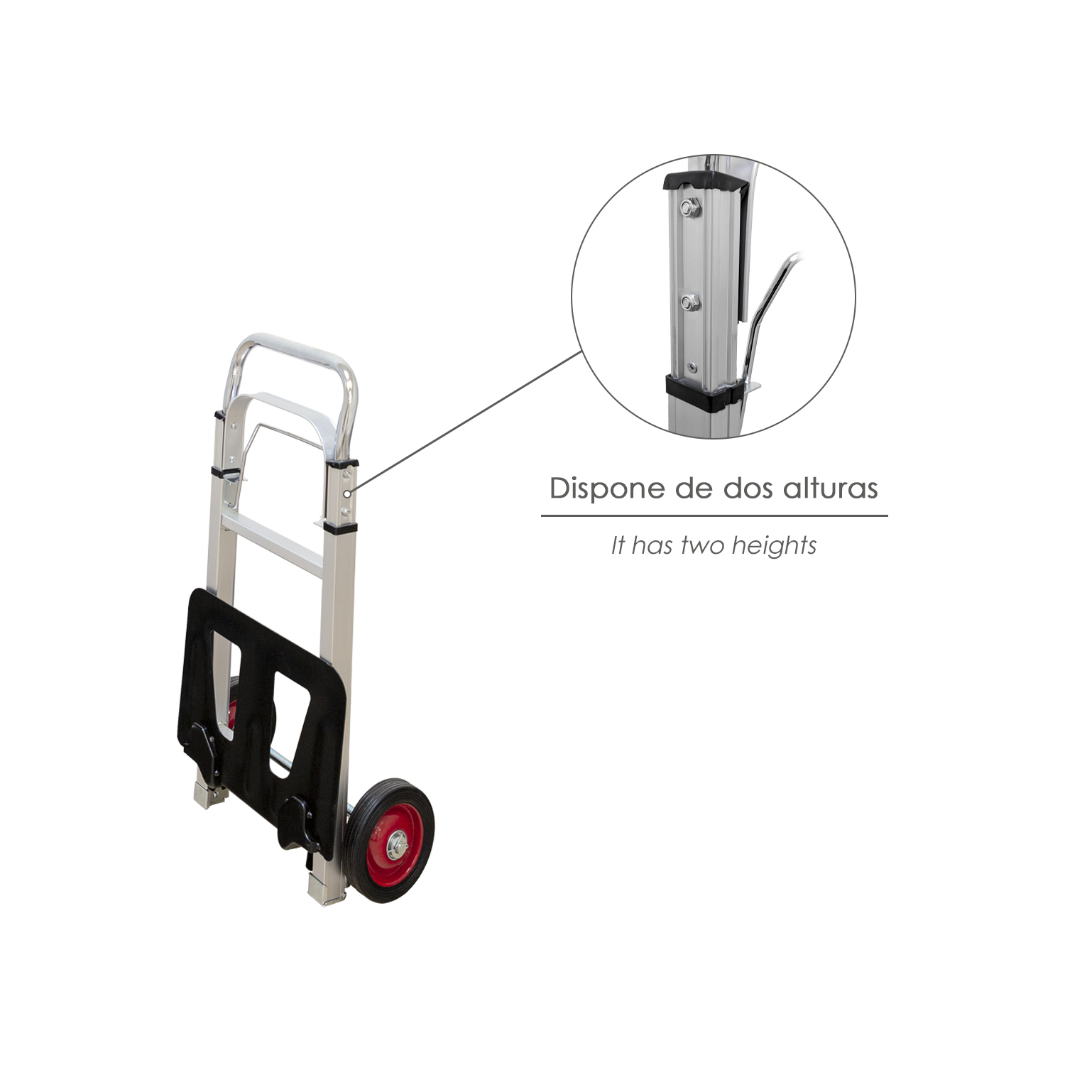 Carretilla Plegable Aluminio Plegable 90 kg. - Imagen 4