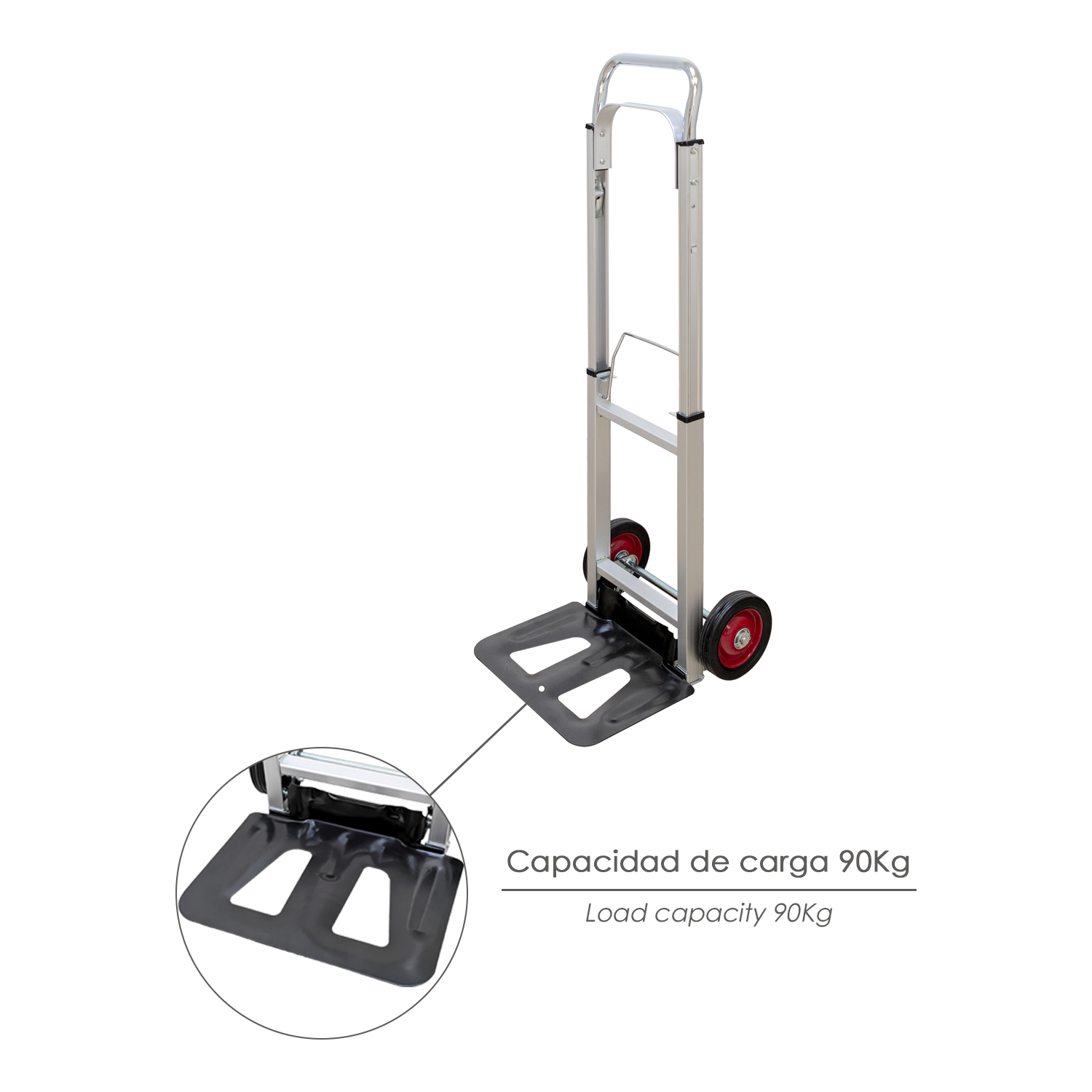 Carretilla Plegable Aluminio Plegable 90 kg. - Imagen 5