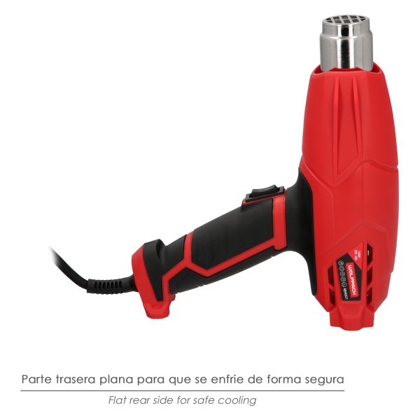 Pistola Aire Caliente 2000 Watt. 2 Potencias Con  Accesorios. Decapador, Pistola Decapar Aire Caliente - Imagen 5