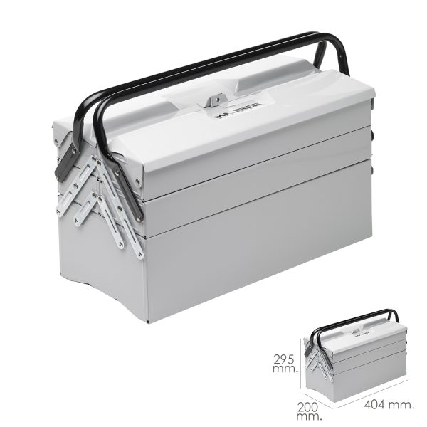 Caja Metalica Para Herramientas Maurer 404x200x295 mm. - Imagen 2