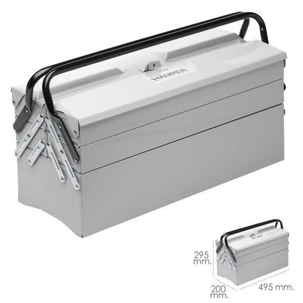 Caja Metalica Para Herramientas Maurer 495x200x295 mm. - Imagen 2