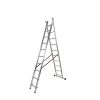 Escalera Aluminio 2 Tramos 9+9 Peldaños. Plegable