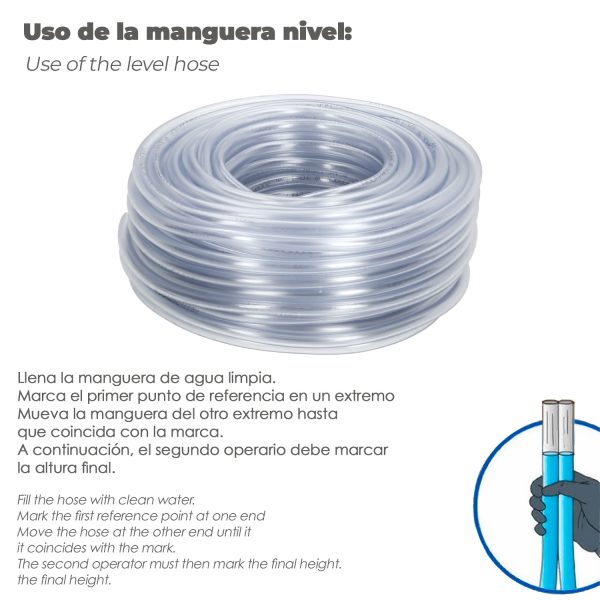 Manguera Transparente Nivel 14x18 mm. Rollo 50 metros - Imagen 3