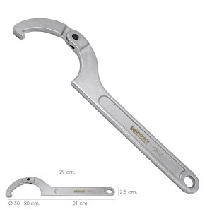 Alternative view of Llave De Gancho Articulada Para Tuberias Ø 50 a 80 mm.