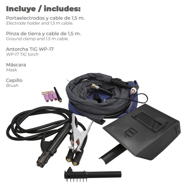 Soldadura Inverter Wolfpack TIG 200 A MMA 160 A - Imagen 3