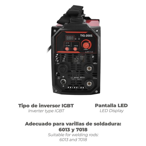 Soldadura Inverter Wolfpack TIG 200 A MMA 160 A - Imagen 5