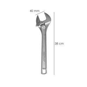 LLAVE AJUSTABLE PLUS MOLETA 15ª