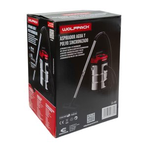 Aspirador Inoxidable 30 Litros / 1400 Watt. Interruptor Sincronizado.